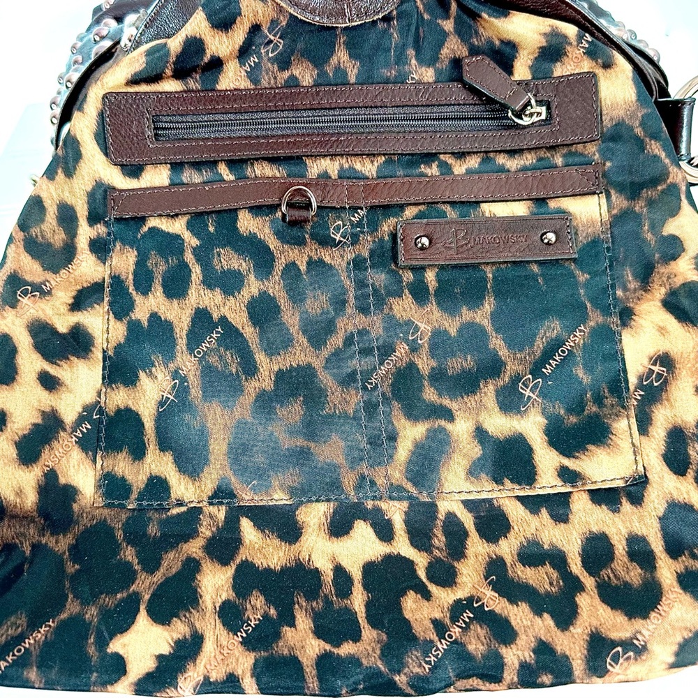 B. Makowsky Convertible Shoulder/ Crossbody Bag Insanely Soft Leather & Suede - Picture 9 of 10